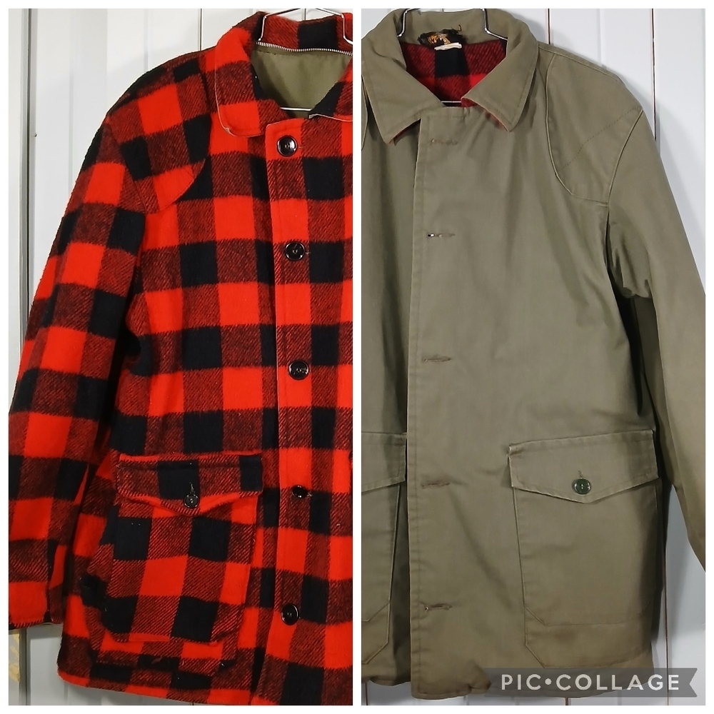 Vintage Reversible Buffalo Plaid Men's Jacket